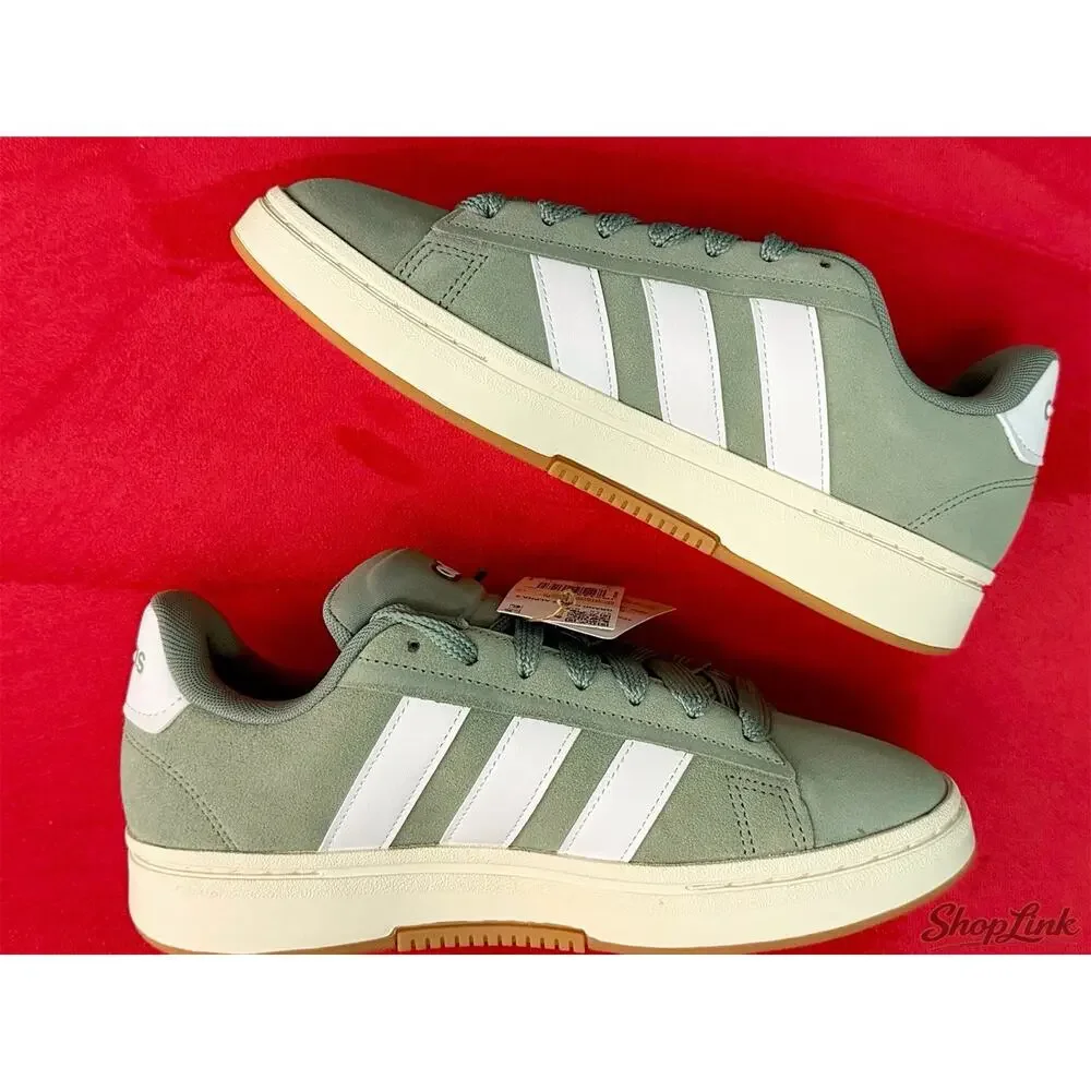 adidas women Grand Court Alpha Shoes Size 9 Green With Gum Sole BNIB - Picture 3 of 7